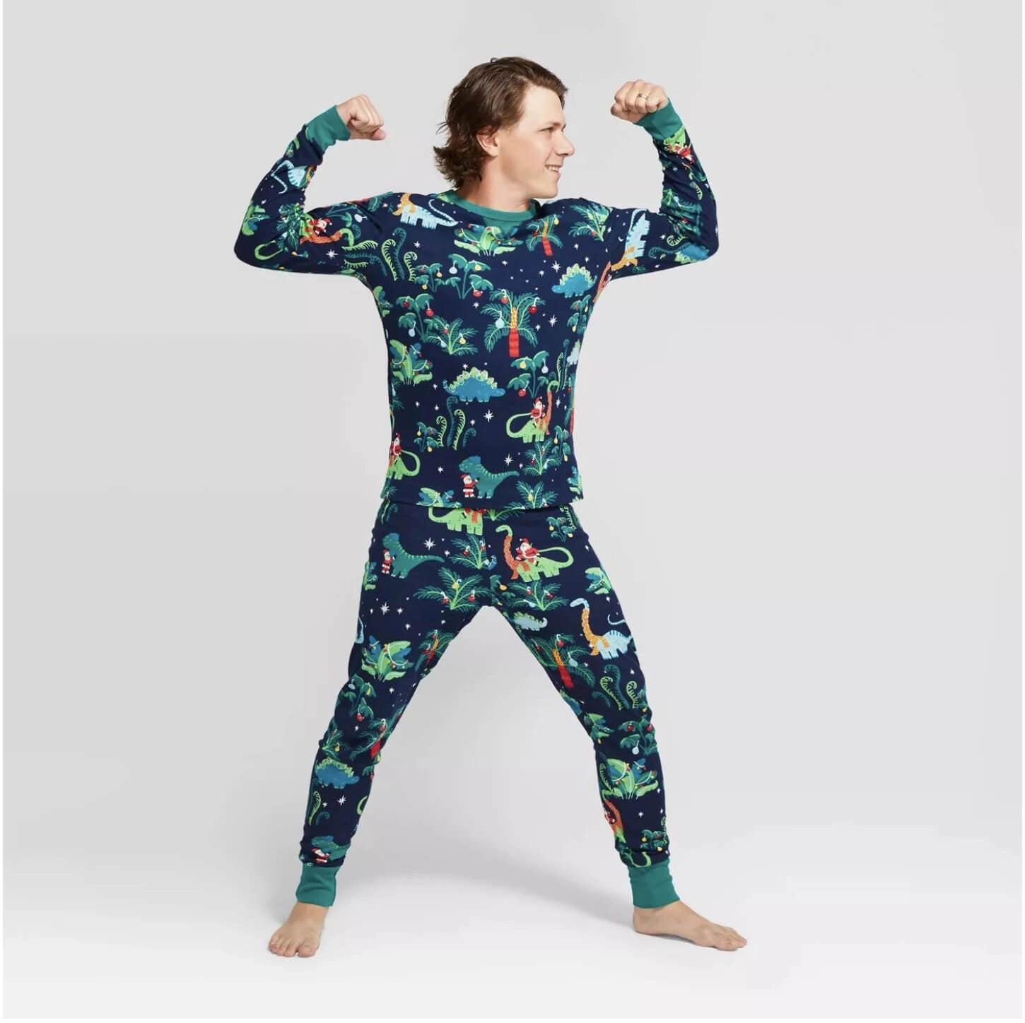 Family Christmas Pyjamas Dinosaur Print | Fun