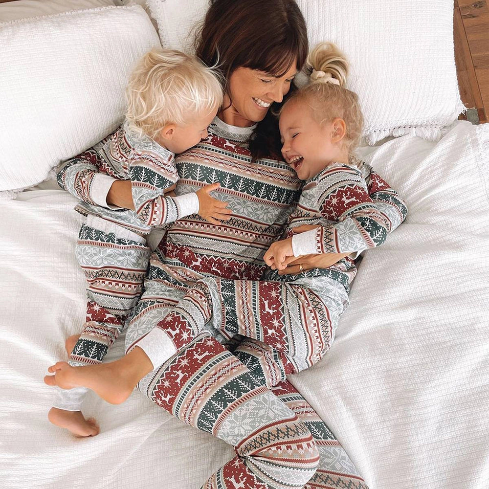 Family Christmas Pyjamas Festive Print | Fair Isle