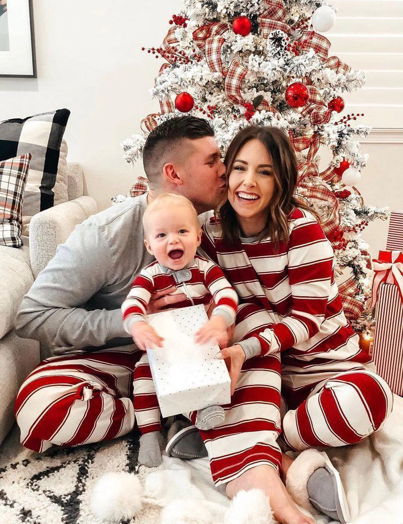 Family Christmas Pyjamas Matching Stripe | Festive