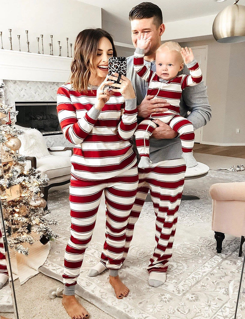 Family Christmas Pyjamas Matching Stripe | Festive