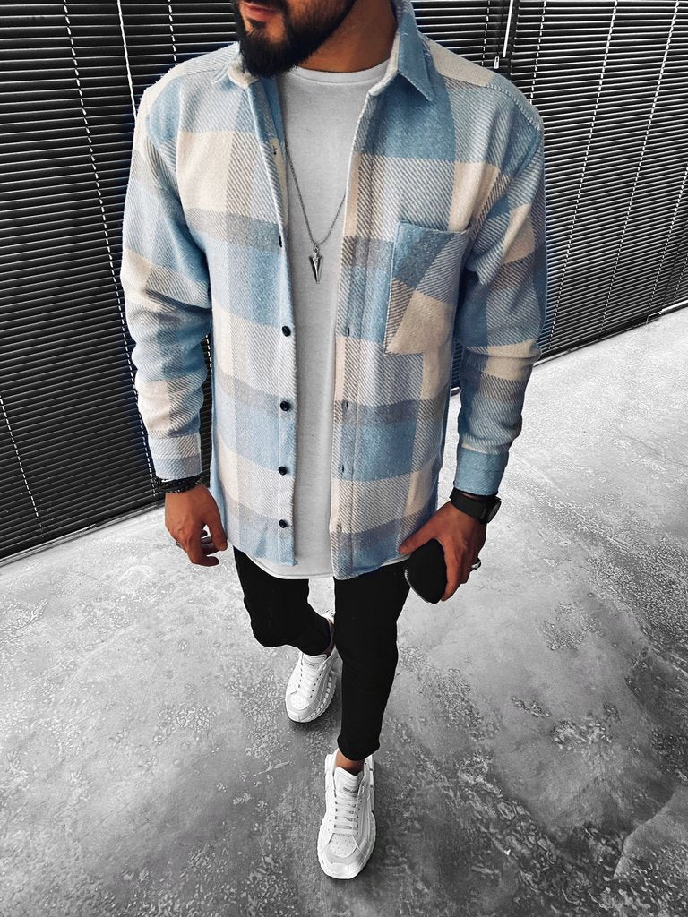Giulio | Men's Fluffy Winter Overshirt Jacket