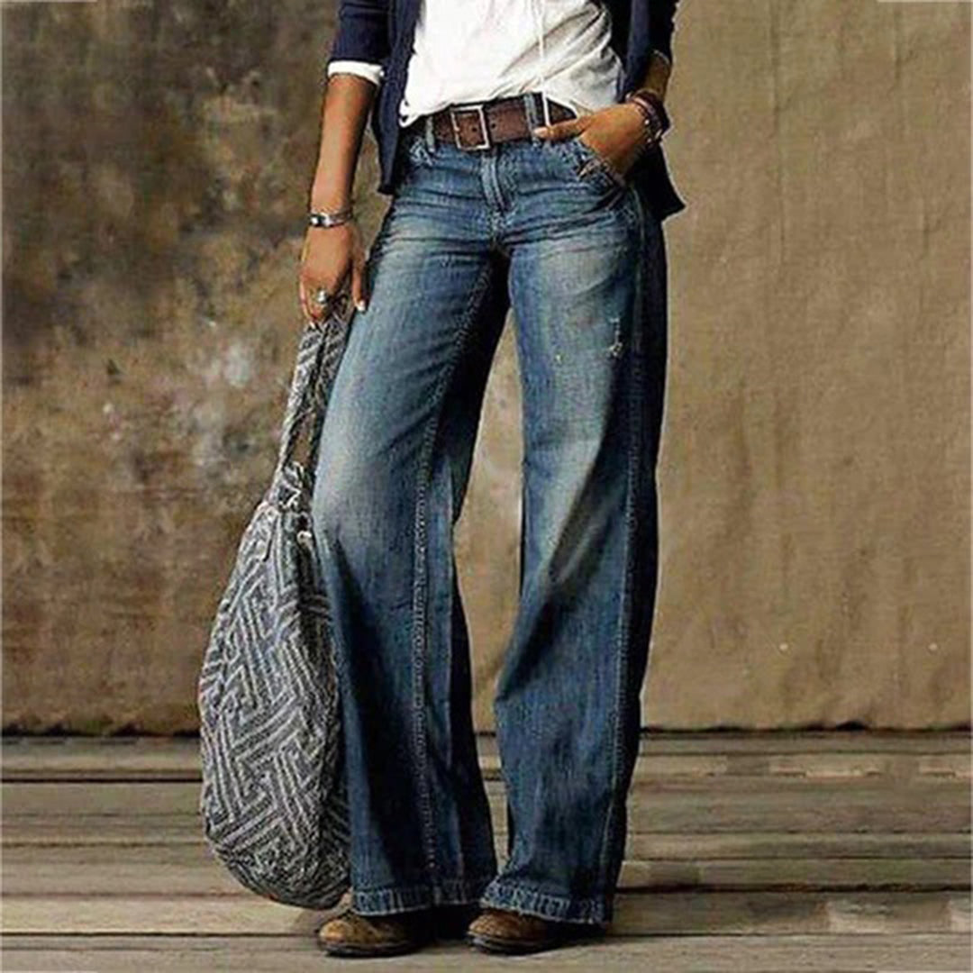 High Waisted Wide Leg Baggy Jeans for Women | Casual