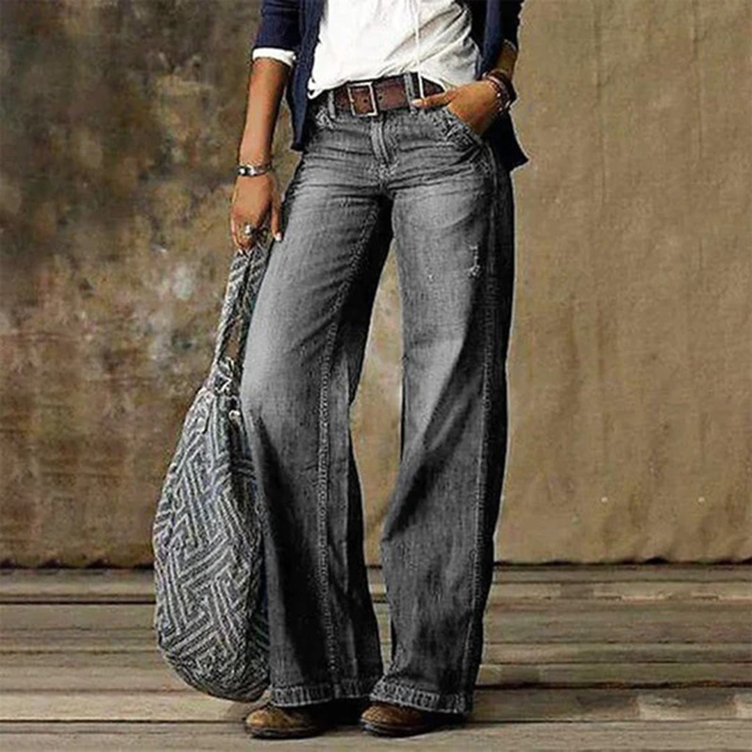 High Waisted Wide Leg Baggy Jeans for Women | Casual