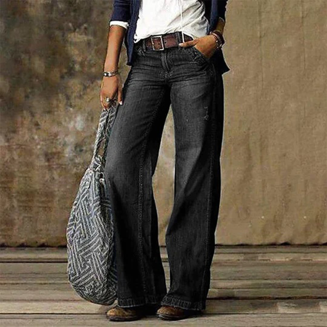 High Waisted Wide Leg Baggy Jeans for Women | Casual