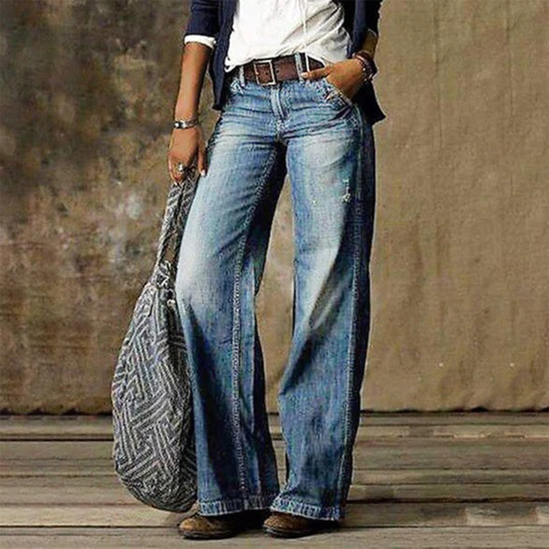 High Waisted Wide Leg Baggy Jeans for Women | Casual