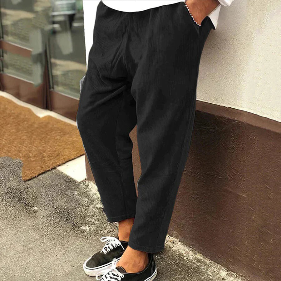 Julian | Men's Corduroy Trousers | Cropped