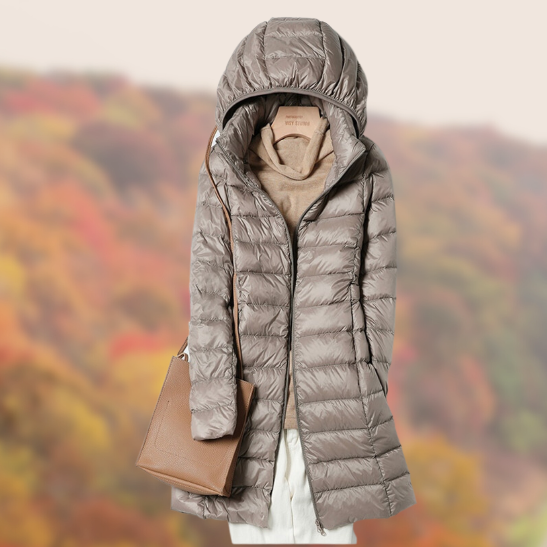 Lightweight Women's Puffer Jacket With Hood