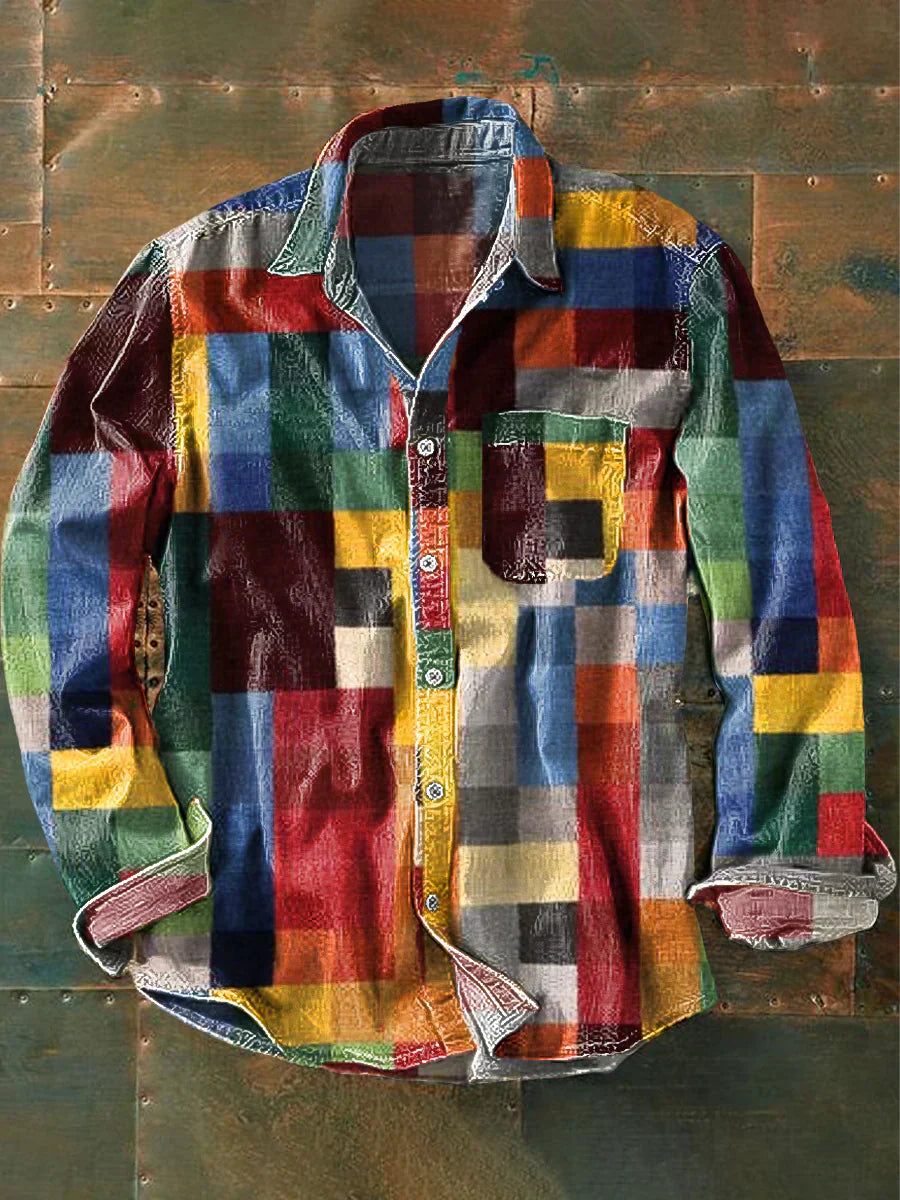 Marcello | Men's Graphic Long Sleeve Shirt