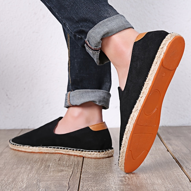 Mateo | Men's Slip On Loafers | Flat Braided Sole