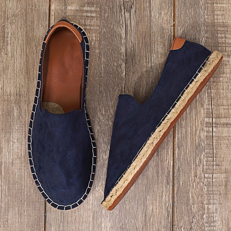 Mateo | Men's Slip On Loafers | Flat Braided Sole
