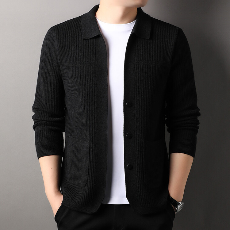 Men's Button Front Long Sleeve Cardigan | Casual