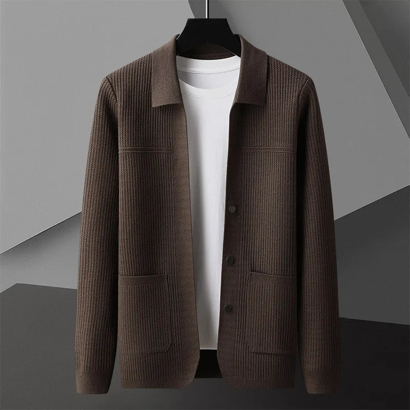 Men's Button Front Long Sleeve Cardigan | Casual