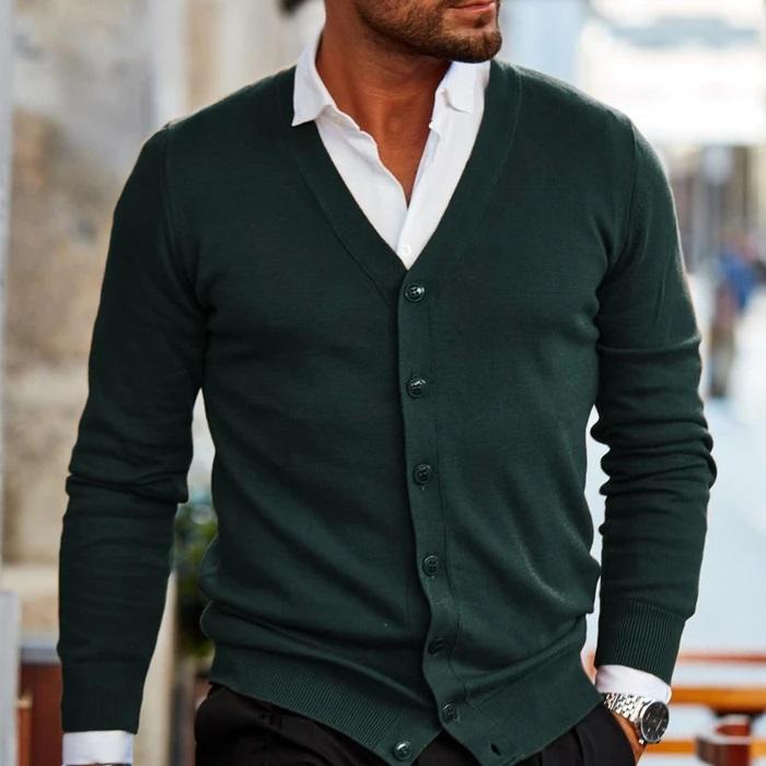 Men's Cardigans V-Neck Buttoned | Smart Casual