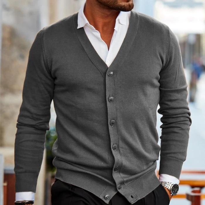 Men's Cardigans V-Neck Buttoned | Smart Casual