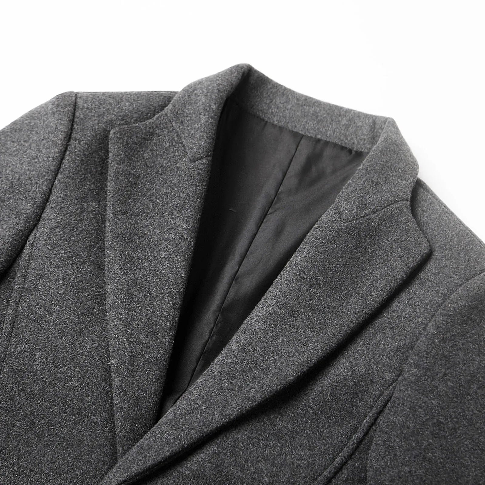 Men's Coat Winter Button-Up | Long