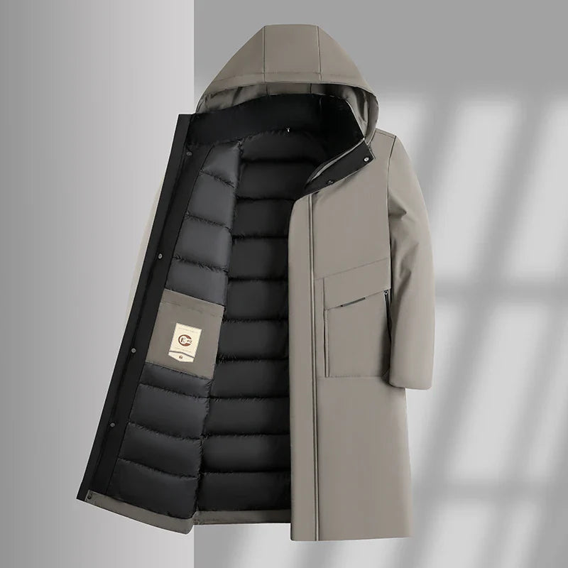 Men's Coat Long Hooded | Winter
