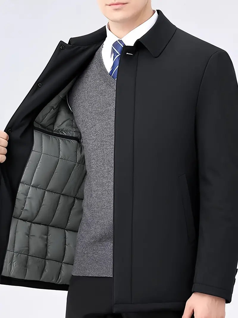 Men's Coat Quilted Lining | Winter