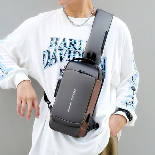 Men's Crossbody Bag Anti-Theft | Stylish Travel Bag