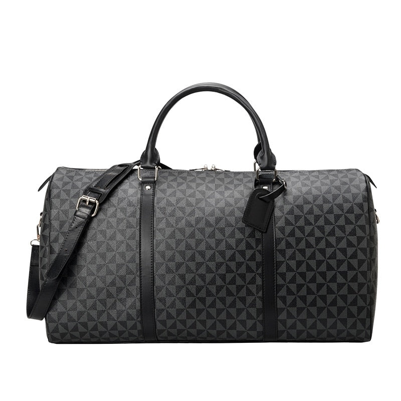 Men's Duffle Bag Travel | Large Geometric Print