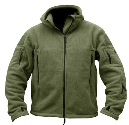Men's Fleece Jacket Hooded with Zip | Winter