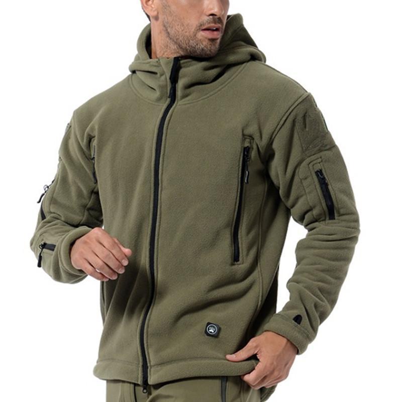 Men's Fleece Jacket Hooded with Zip | Winter