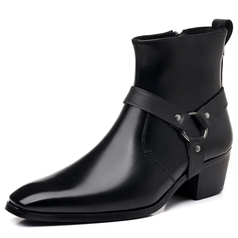 Men's High Chelsea Boots With Heel Detail | Boots