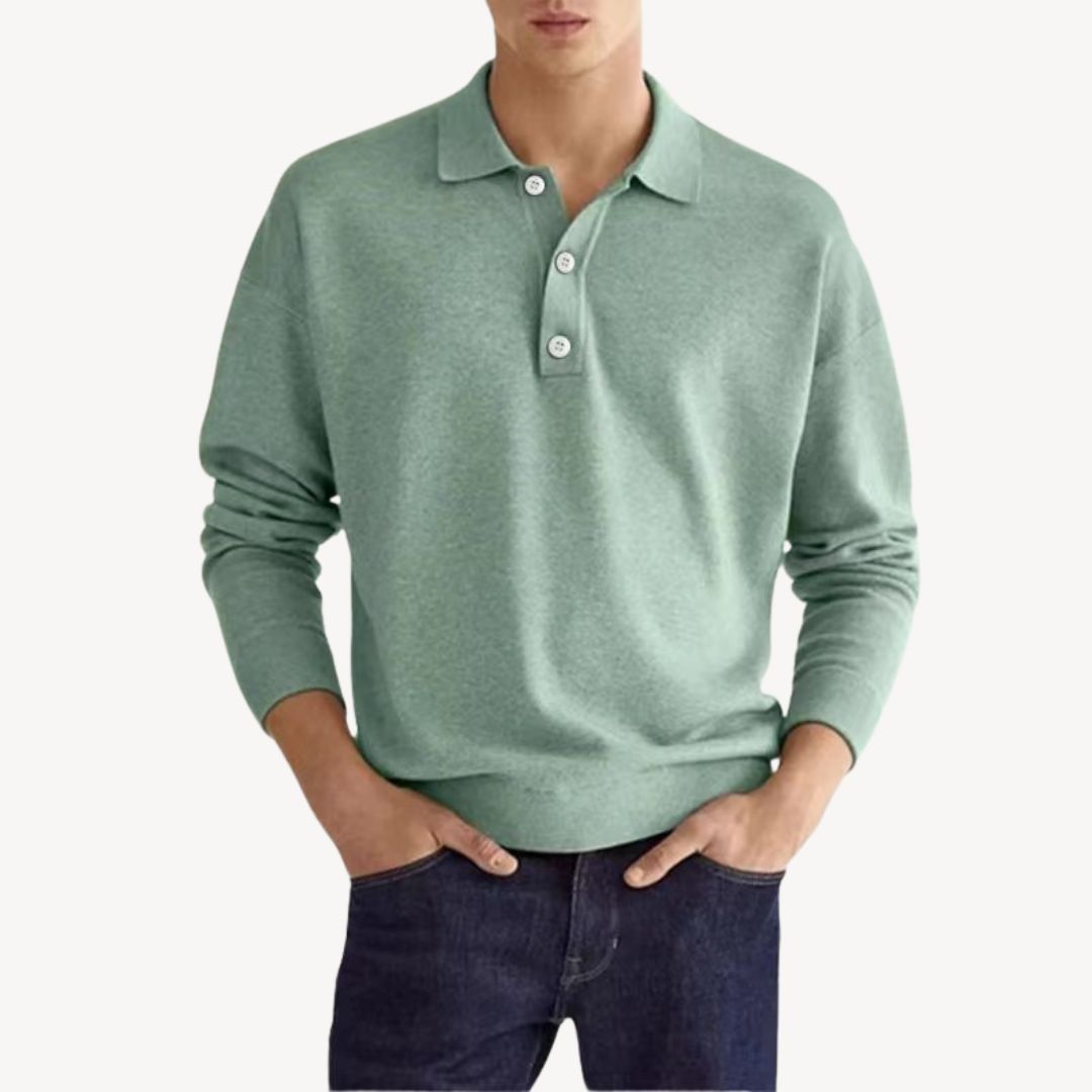 Men's Polo Shirt Long Sleeve | Casual