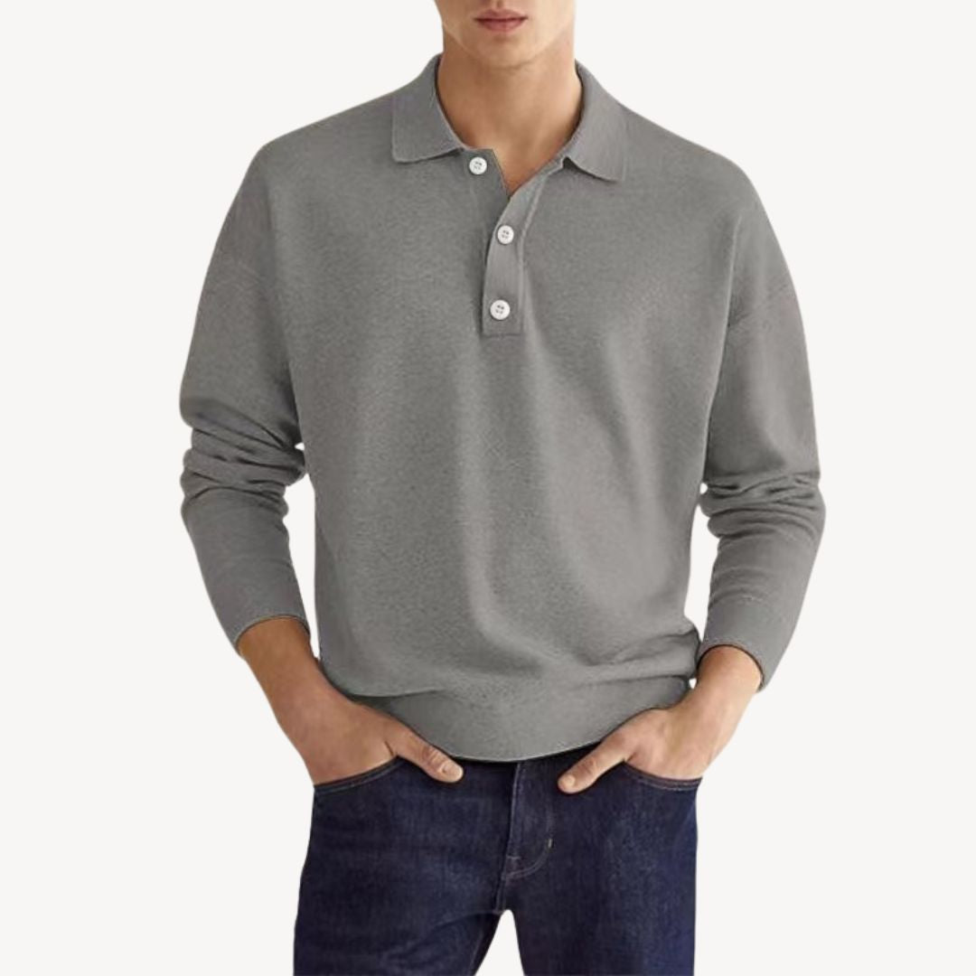 Men's Polo Shirt Long Sleeve | Casual