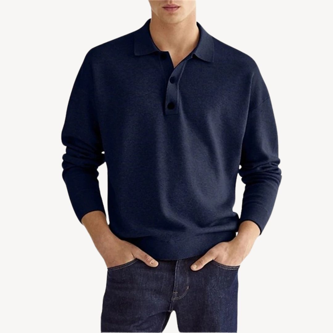 Men's Polo Shirt Long Sleeve | Casual