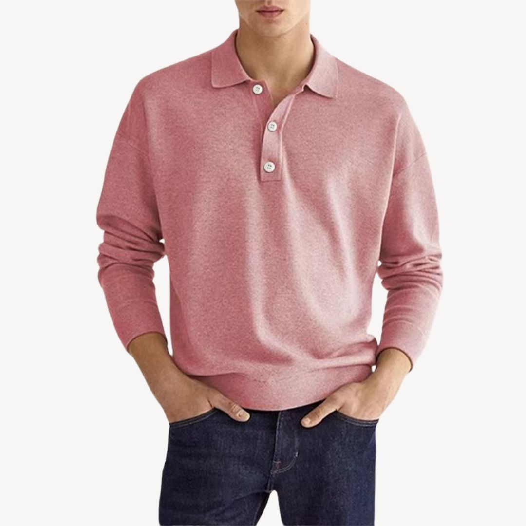 Men's Polo Shirt Long Sleeve | Casual