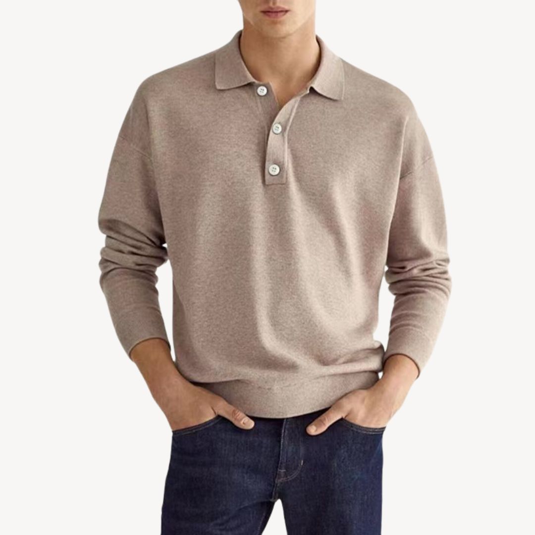 Men's Polo Shirt Long Sleeve | Casual