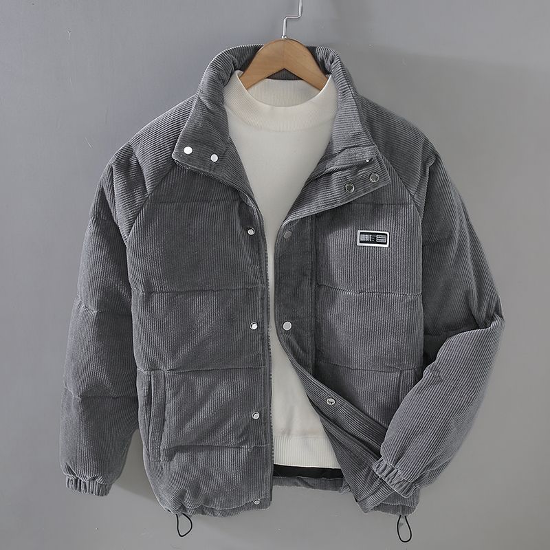 Men's Puffer Jacket Stand Collar | Winter