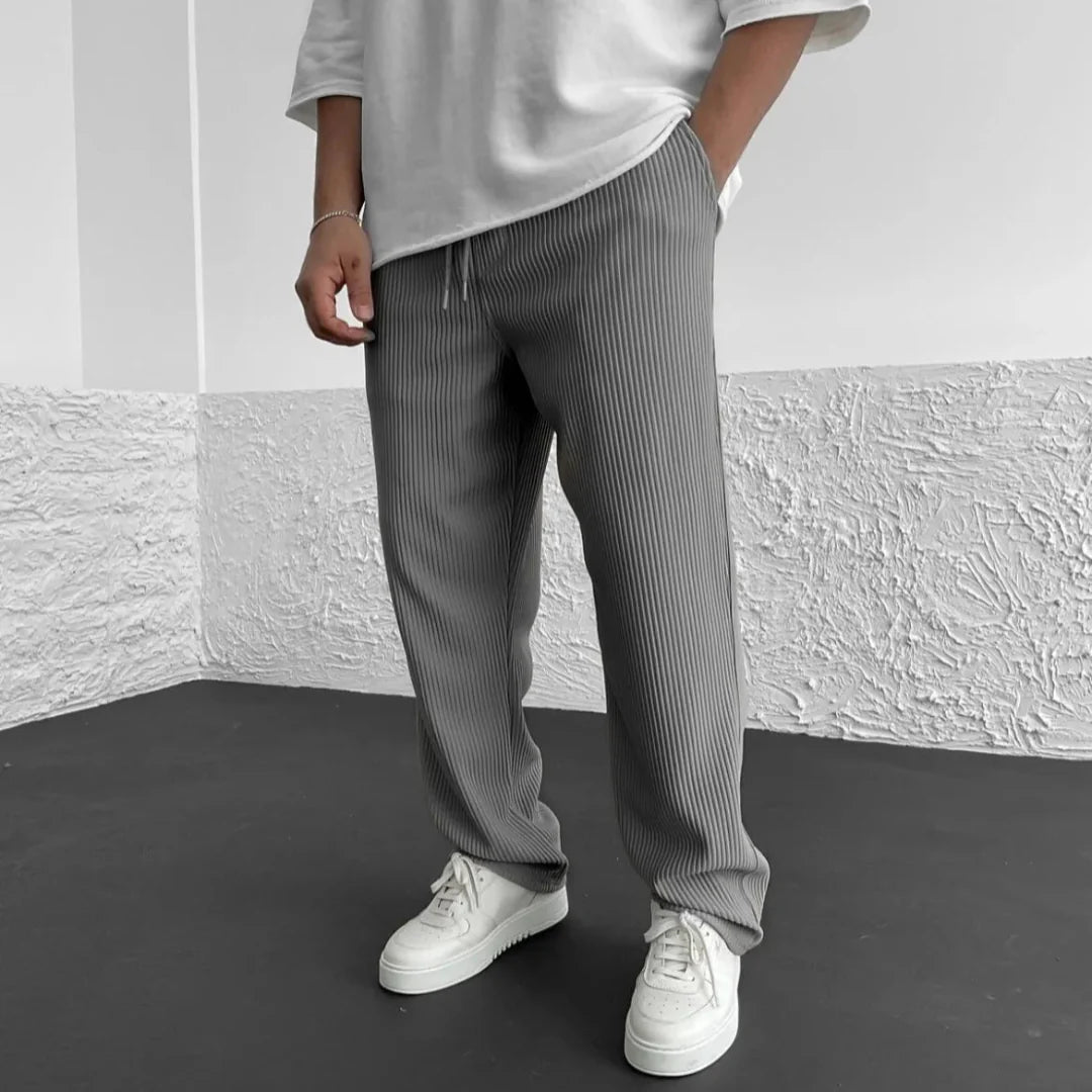 Men's Straight Leg Joggers Ribbed | Casual