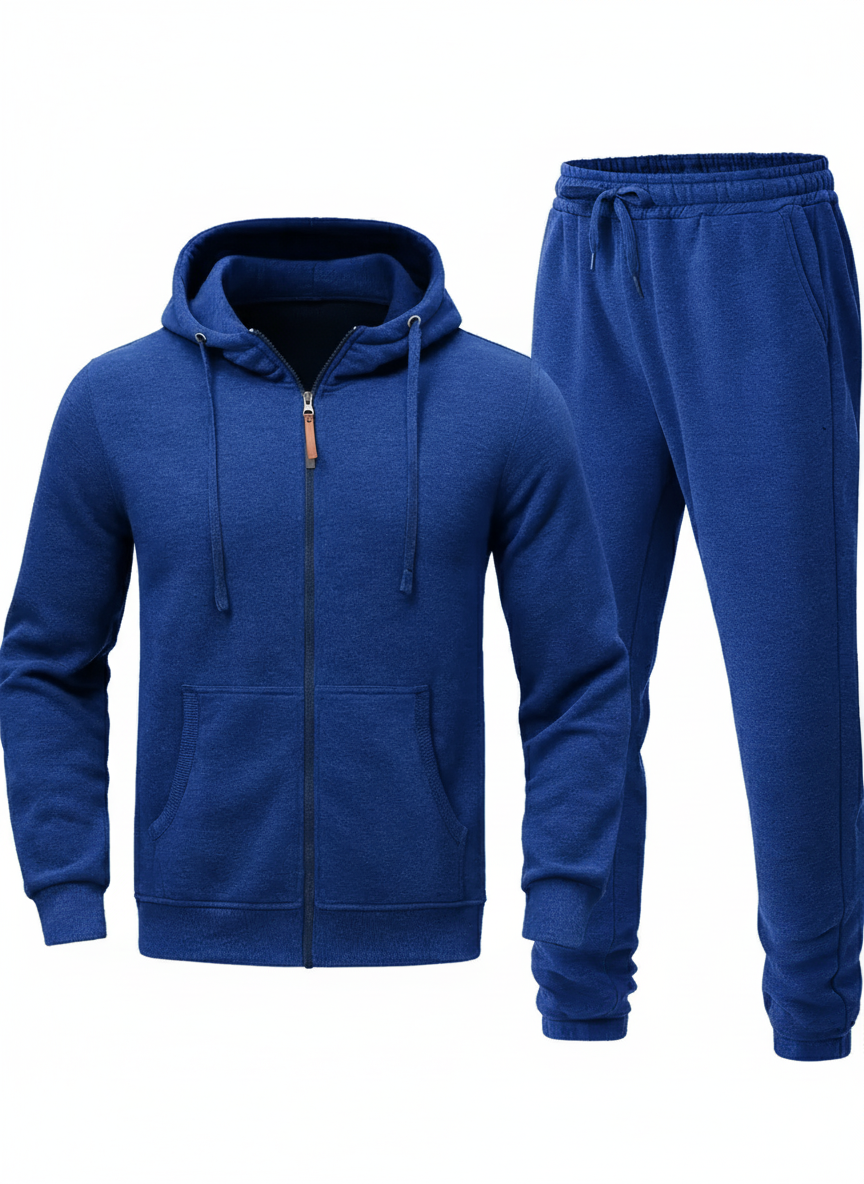 Men's Tracksuit Hoodie & Joggers Set | Casual Zip-Up