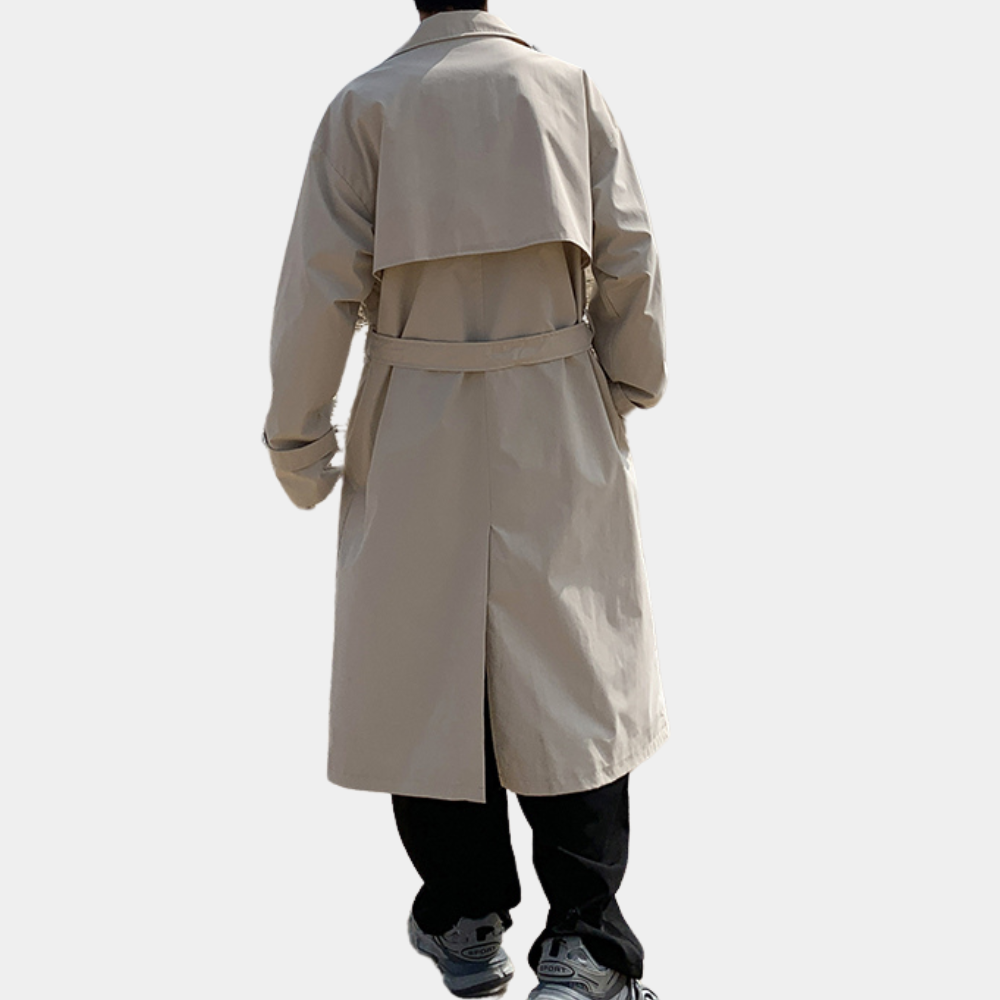 Men's Trench Coat Double-Breasted | Long