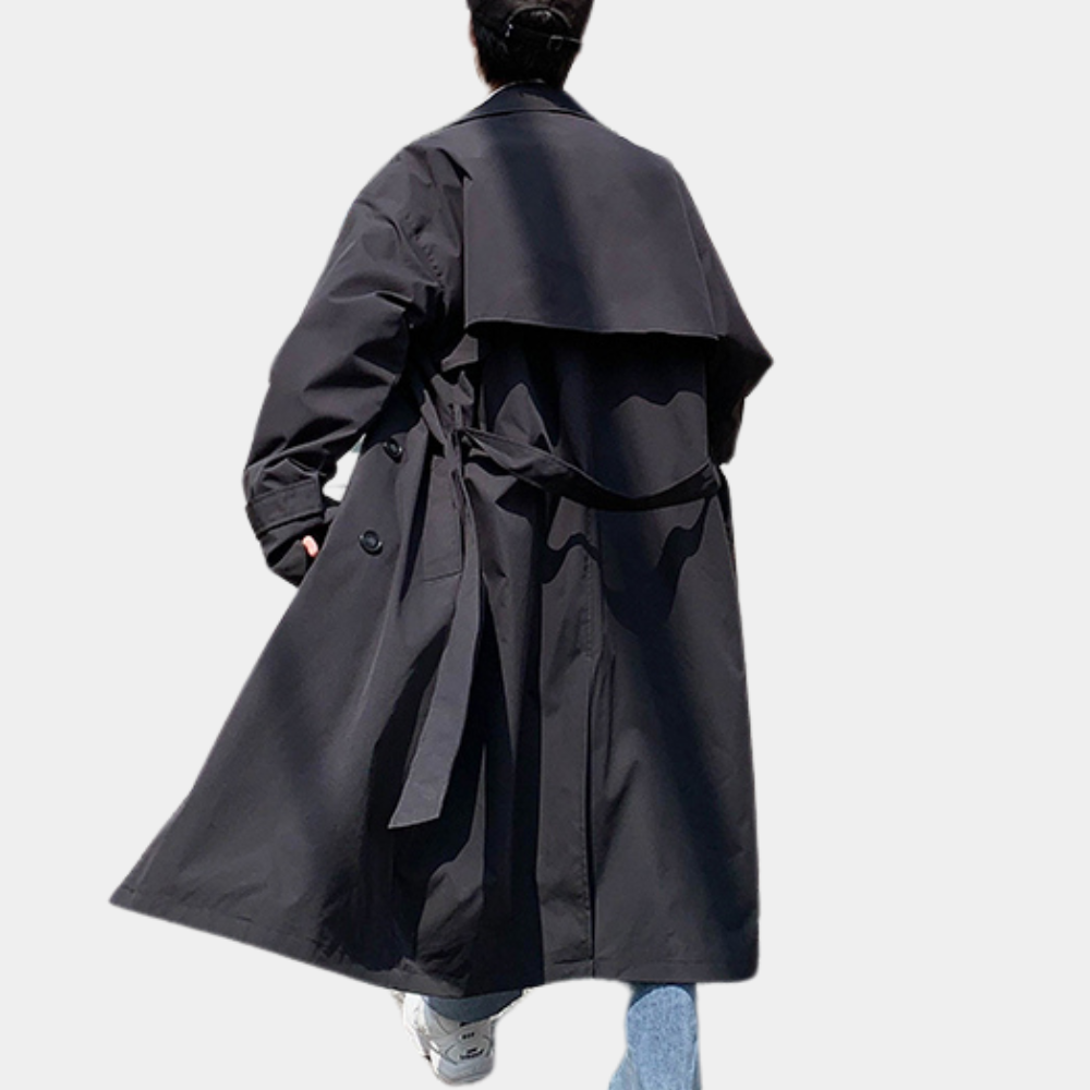 Men's Trench Coat Double-Breasted | Long