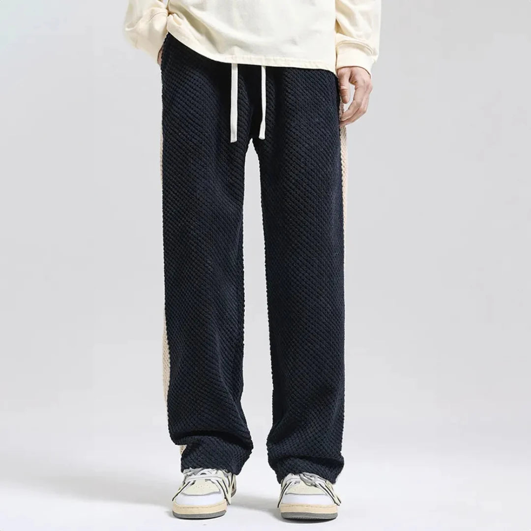 Men's Wide Leg Joggers Stripe | Casual