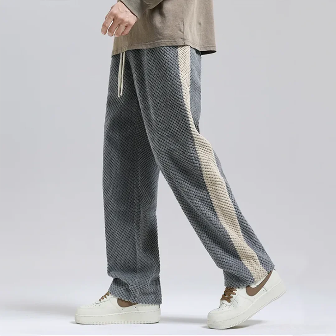 Men's Wide Leg Joggers Stripe | Casual