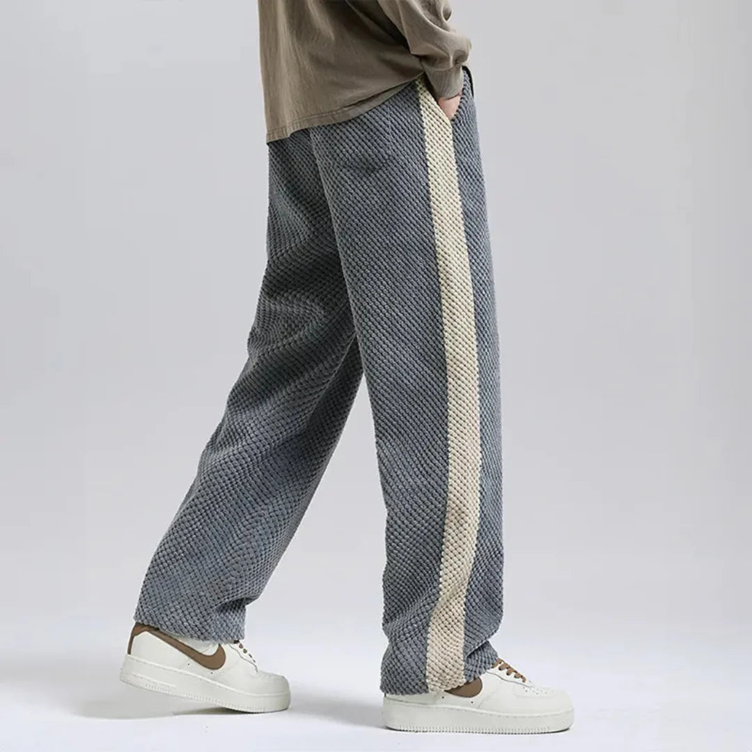 Men's Wide Leg Joggers Stripe | Casual