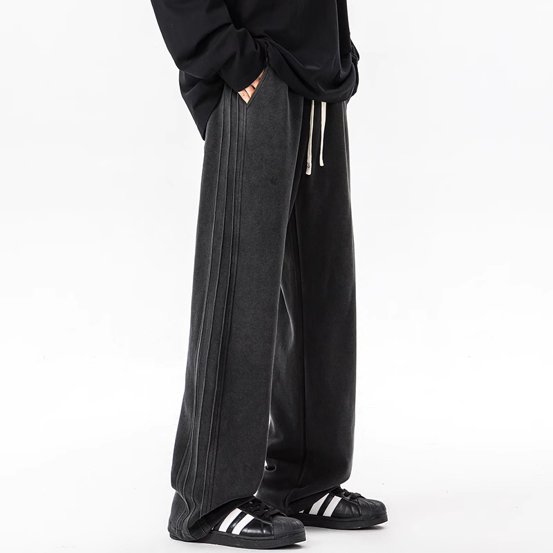 Men's Wide Leg Joggers with Pockets | Baggy