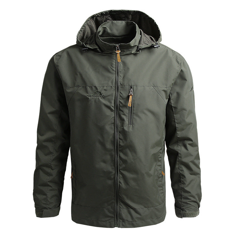 Men's Windbreaker Hooded with Zip | Winter