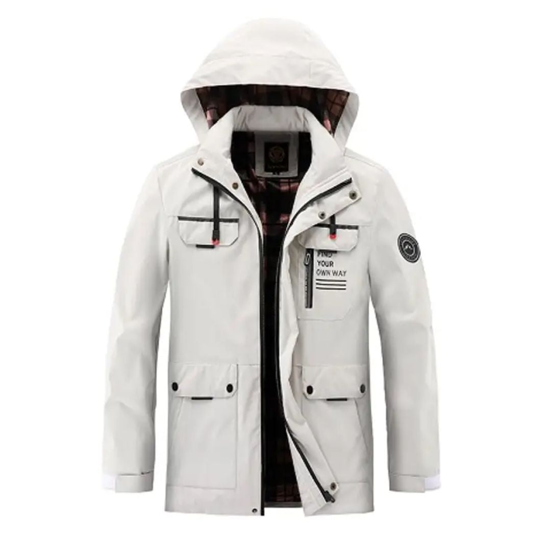 Men's Windbreaker Hooded with Pockets | Winter
