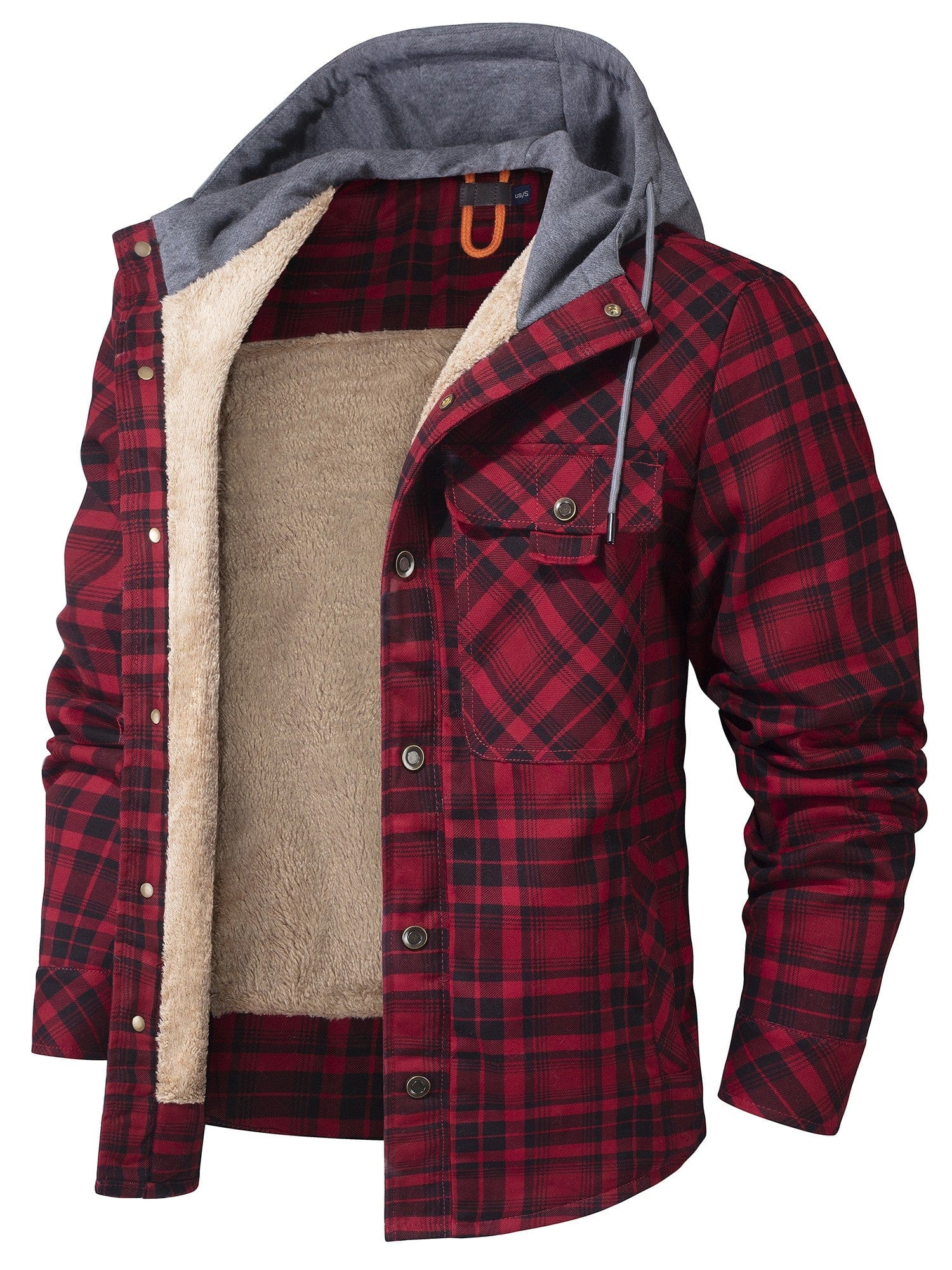Men's Winter Jacket Check | Hood