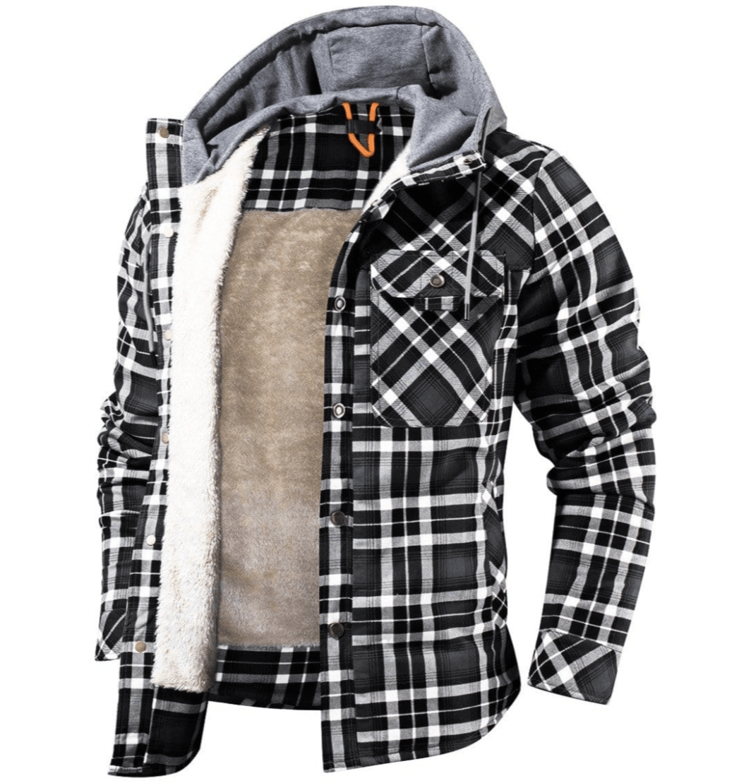 Men's Winter Jacket Check | Hood