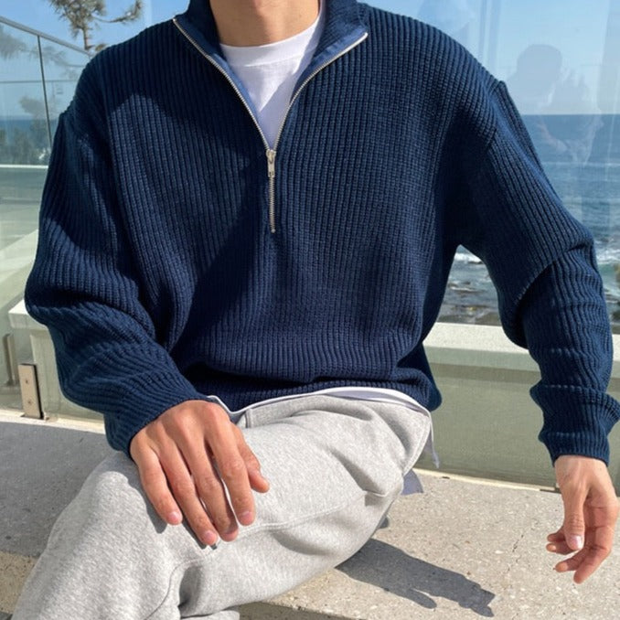 Myles | Men's Knit Sweater | Half Zip