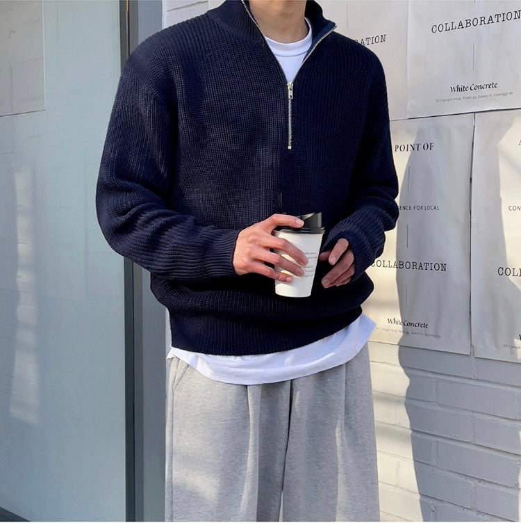 Myles | Men's Knit Sweater | Half Zip