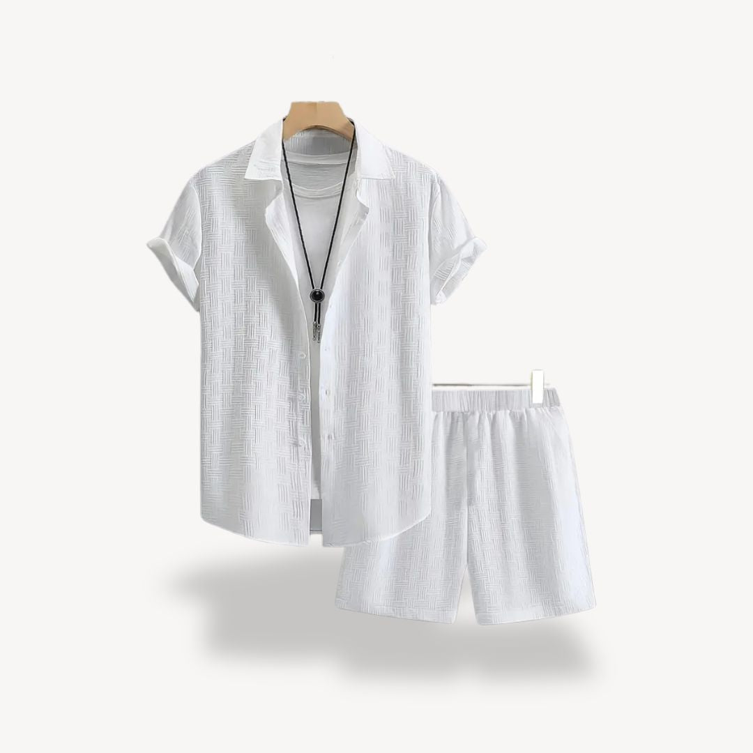 Ralphie | Men's Short Sleeve Set | Casual Shirt & Shorts