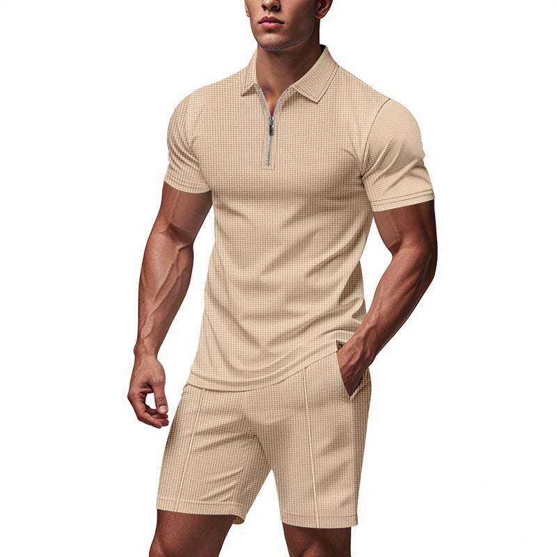 Reuben | Men's Tailored Set | Short Sleeve Polo Shirt
