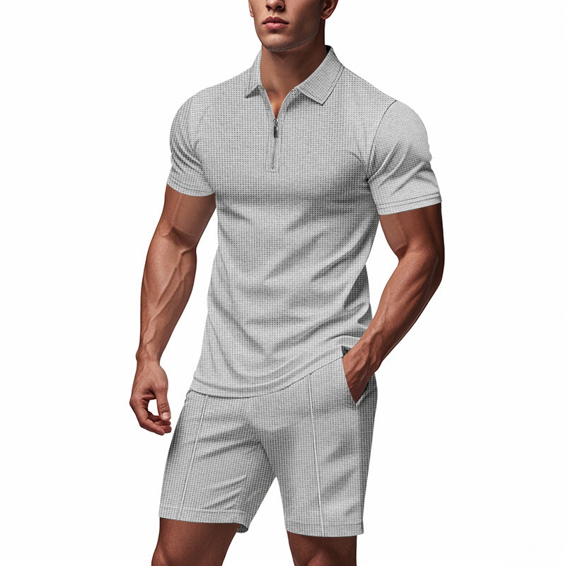 Reuben | Men's Tailored Set | Short Sleeve Polo Shirt