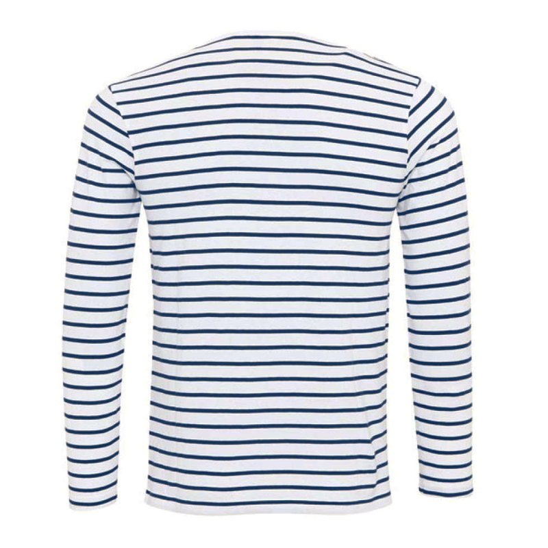 Ronan | Men's Long Sleeve Henley Shirt | Striped